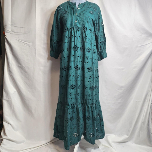 Anthropologie Dresses & Skirts - DRA Los Angeles  Dress Size XS Green Color Autumn Maxi Dress Boho  Cottagecore